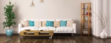 Nos idées récup' pour un intérieur chaleureux Une palette en bois en guise de table basse
