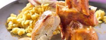 Poulet façon tikka masala, lentilles corail à l’indienne avec Knorr®