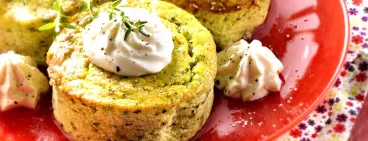 Petits flans de courgettes à la moutarde douce Amora ®