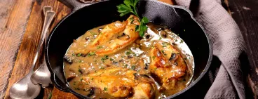 Poulet à la moutarde en papillotte avec Amora ®