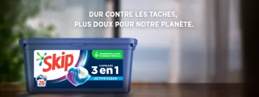 Bouteille de lessive transparente recyclable Skip®