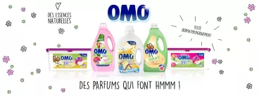 OMO® : la lessive qui vous ressemble avec des parfums qui font HMMM ! omo lessive