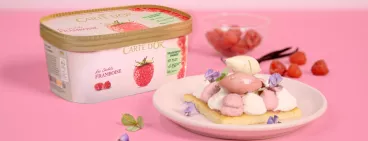 Carte d’Or sorbet framboise dessert de Chef pour toute la famille