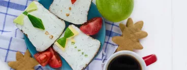 Des toasts créatifs au fromage frais