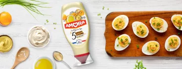 Œufs mimosa avec Amora