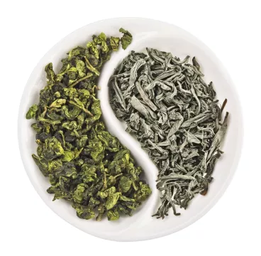 Thé vert et thé blanc
