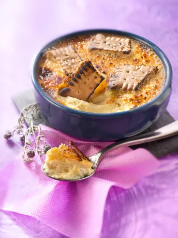 Flan au thym avec Véritable Petit Beurre® de LU