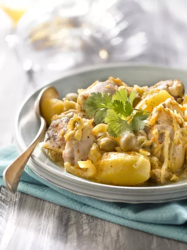Poulet au safran et aux olives avec Fruit d'Or®