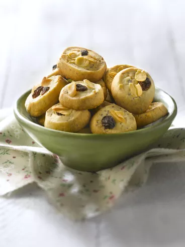 Shortbread aux graines, amandes et fruits secs avec Fleur de Maïs Maïzena ®