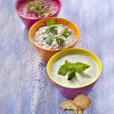 Crème de légumes aux herbes avec Belin®