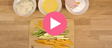 Frites de légumes croquants pour enfants gourmands