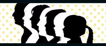 Découper les silhouettes de toute la famille Des silhouettes de toute la famille