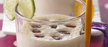 Soupe de banane à la grenade