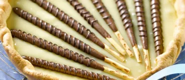 Tarte au chocolat blanc et aux Mikado® King Choco