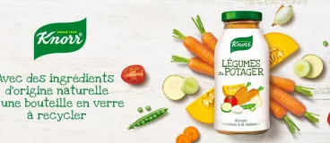 Soupe comme à la maison Knorr bouteille verre ingrédients d’origine naturelle