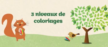 Glaces Pur’Fruit coloriage écureuil enfant