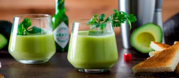 Recette estivale Smoothie épais frais exotique détox avec Tabasco