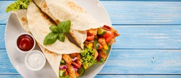 Tortillas de poulet sucrées salées avec Amora ®