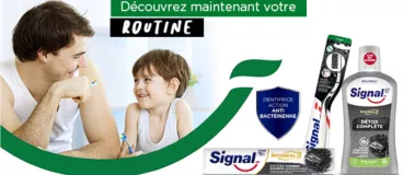 Des dents saines grâce à la routine Signal® Intégral 8 Nature Elements