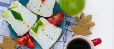 Des toasts créatifs au fromage frais