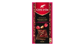Tablette Côte d’Or Eclats de noisettes et de framboise