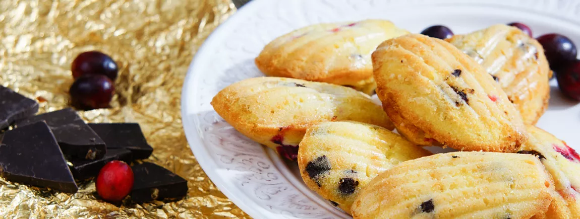 Madeleine à la vanille et aux pépites de chocolat avec Maizena®