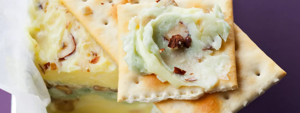 Délice au fromage et crackers Heudebert ® Terrine au fromage et ses crackers Heudebert®