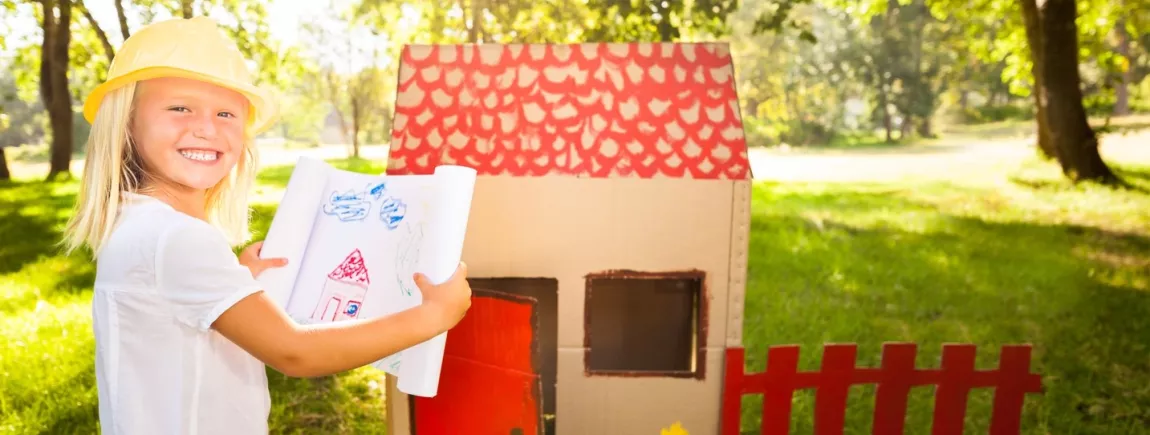 Réaliser une cabane pour les enfants avec les biscuits Petit Ecolier de LU® au format barre