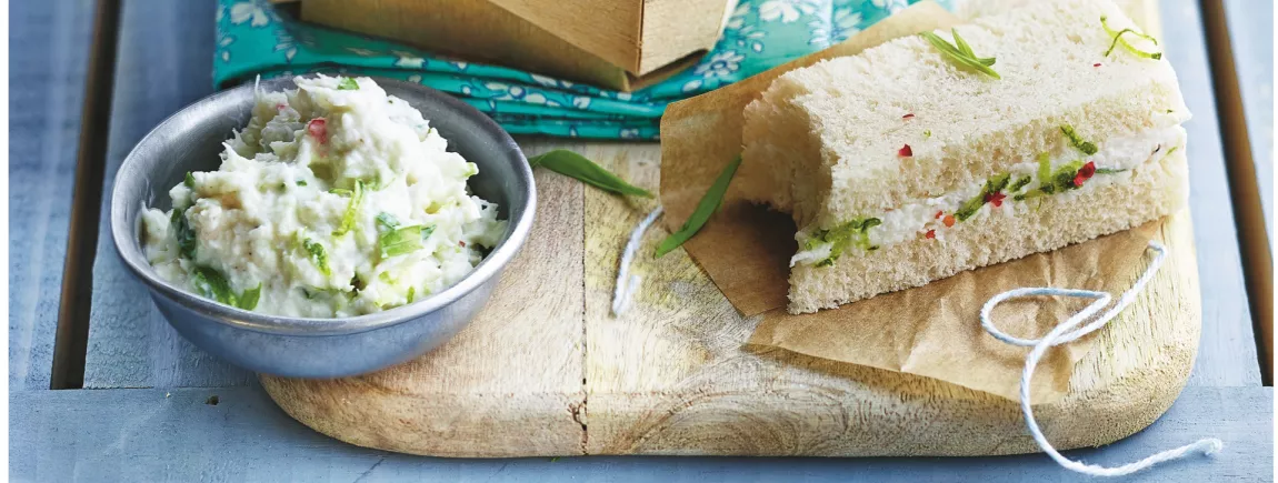 Mini club Sandwich au crabe et chèvre