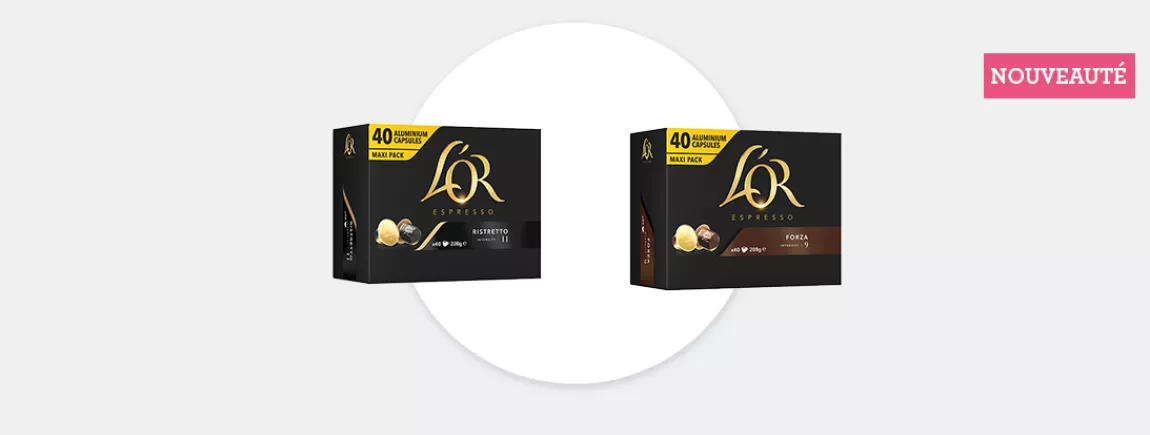 L'or espresso capsules forza et ristretto x40 L'OR ESPRESSO CAPSULES FORZA ET RISTRETTO X40