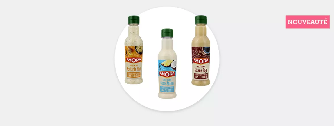 Nouvelles sauces salade Amora® 