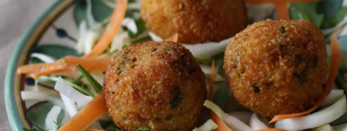 Boulettes de crevettes au gingembre avec le ketchup Amora®
