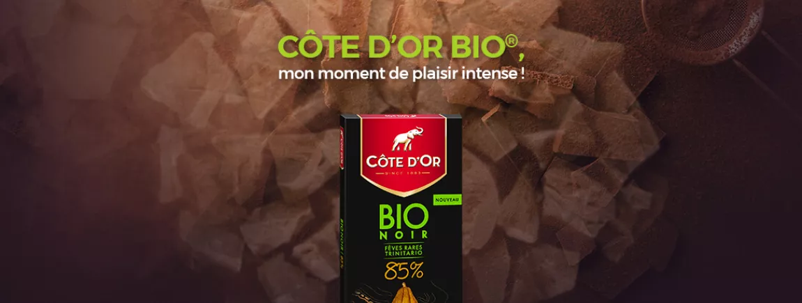 Côte d’Or® Bio, mon moment de plaisir intense Oui à mon instant gourmand avec Côte d’Or Bio