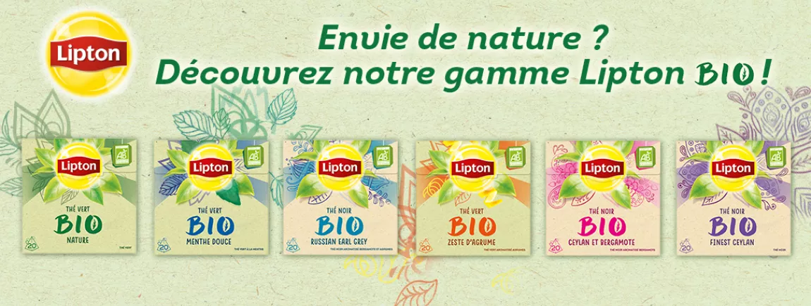 Lipton® s'engage Une tasse de thé Lipton®, une tasse de qualité, responsable et durable