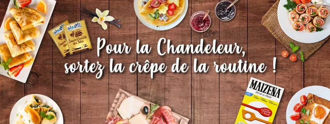 Des crêpes pour la chandeleur avec alsa® et Maizena®