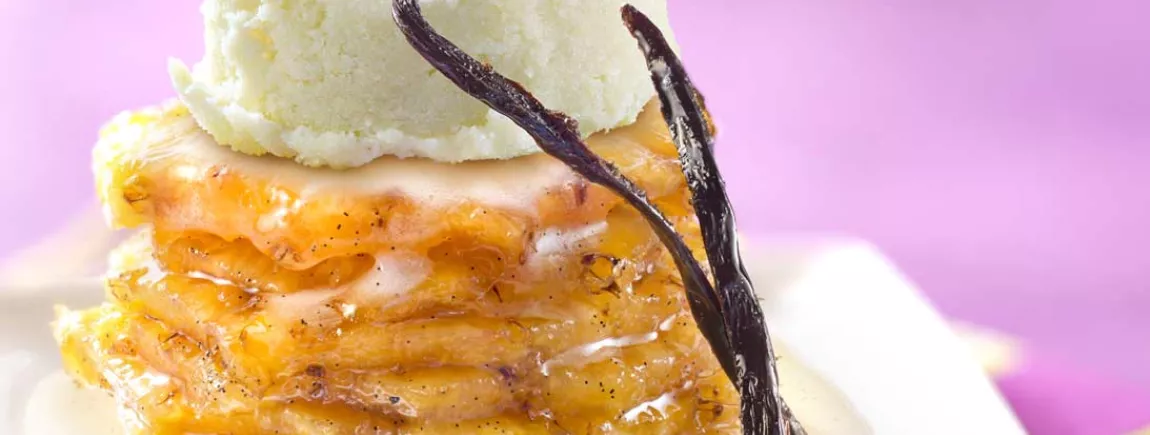 Ananas rôti et sorbet citron Carte d’Or® Ananas rôti et sorbet citron Carte d’Or®