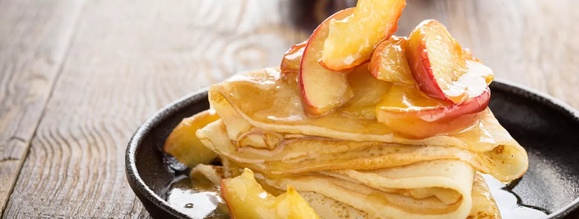 Crêpes à l'infusion pomme-cannelle avec Eléphant® crêpes à l'infusion éléphant