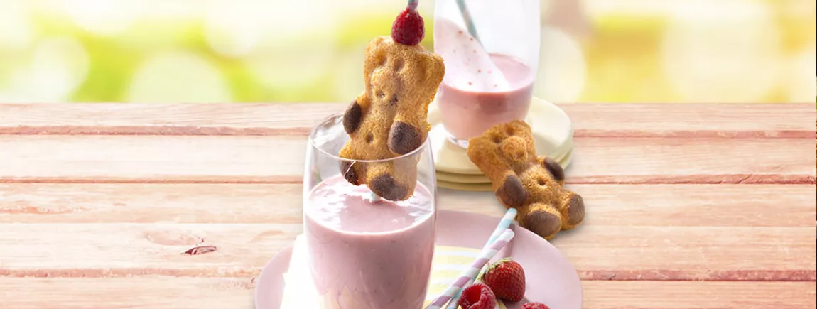 Smoothie fraise framboise aux biscuits LULU L'Ourson® Smoothie LULU L'Ourson®