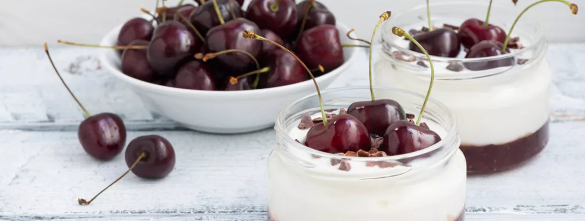 Verrine aux cerises et aux Pépito® Pépites