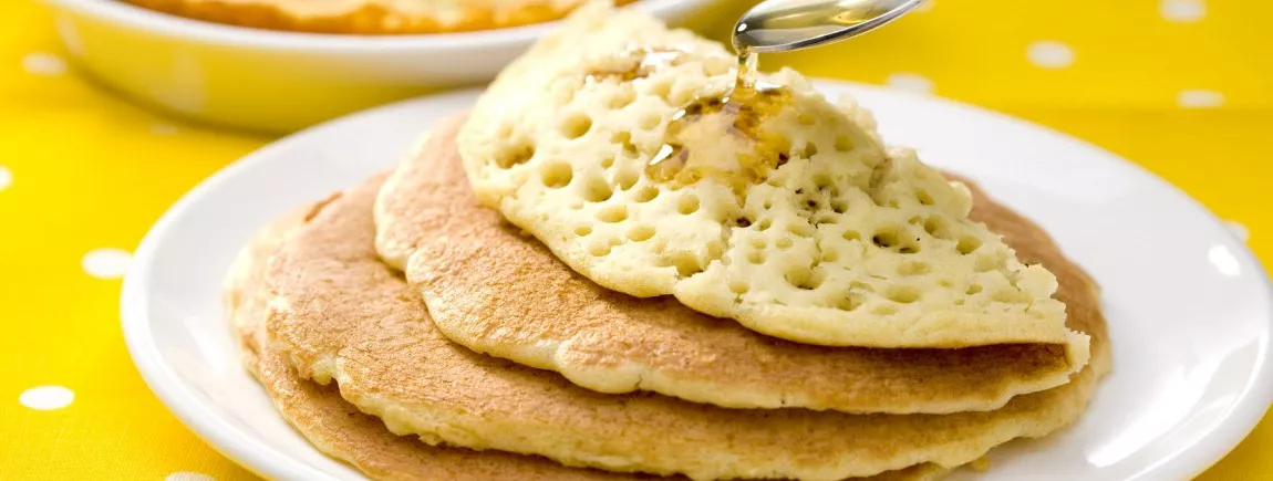 Crêpes mille trous au miel