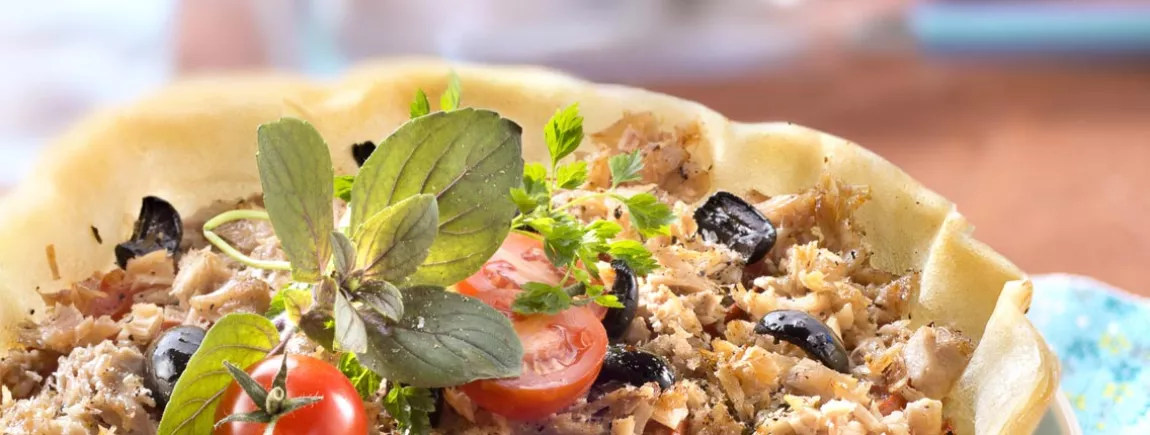 Tarte au thon et à la tomate