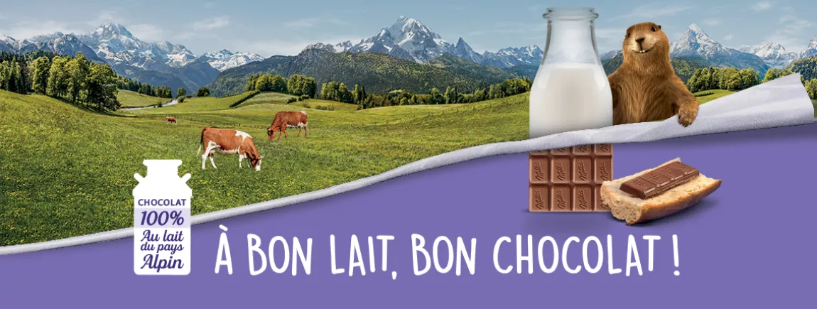 Milka vous montre ses tablettes (de chocolat) A bon lait, bon chocolat !