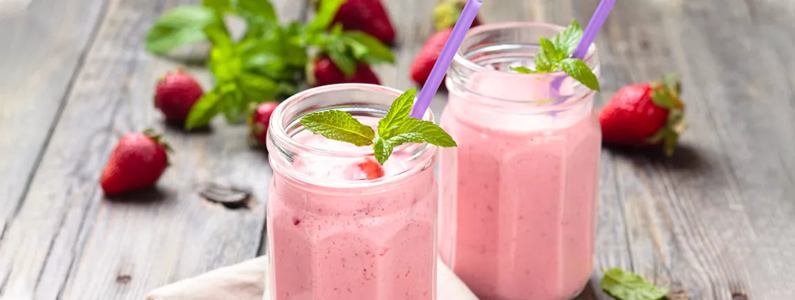 Milkshake à la fraise avec Carte d’Or® Milkshake à la fraise avec Carte d’Or®