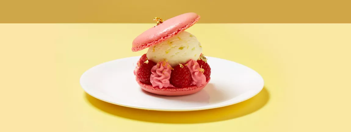 macaron fraise