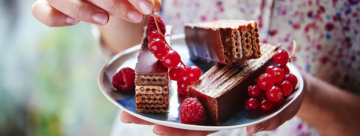 Millefeuille Paille d’Or® Choco-caramel par Annelyse Millefeuille Paille d’Or® Choco-caramel par Annelyse