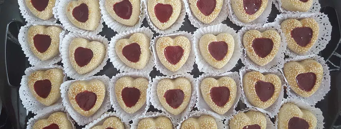 Biscuits coeur rouge Coeur rouge