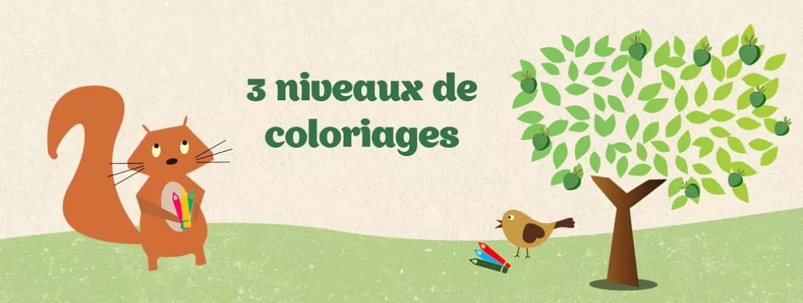 Glaces Pur’Fruit coloriage écureuil enfant