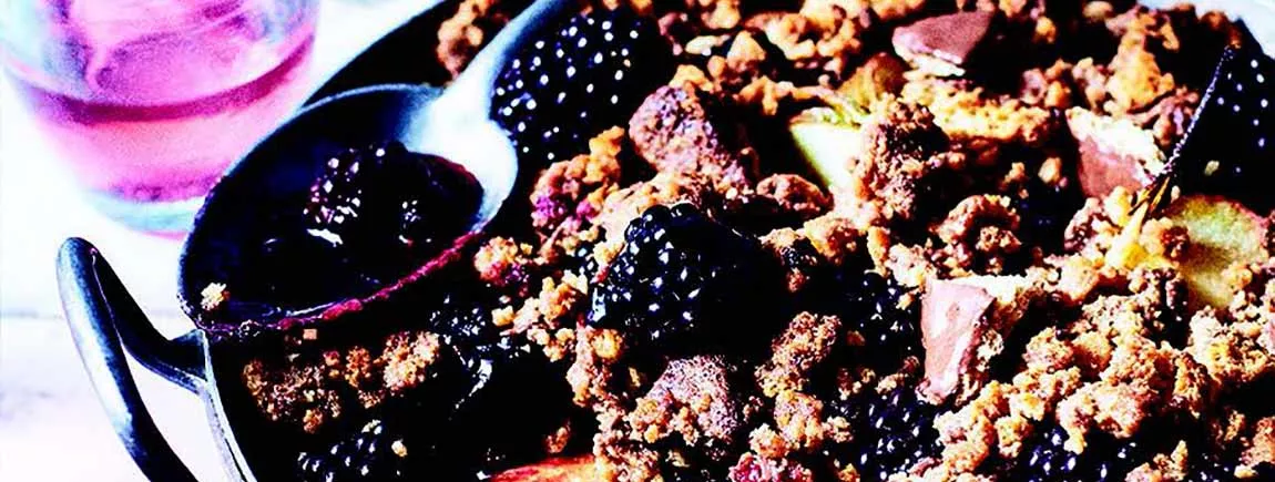 Crumble pomme-mûre au Granola® Crumble aux pommes, mûres et Granola
