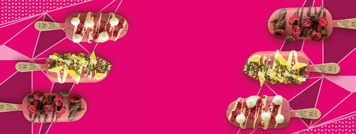 Magnum ruby glace recette topping rose chocolat