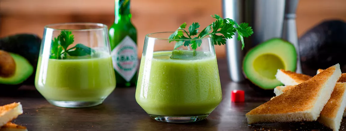Smoothie Vert au TABASCO® Vert Recette estivale Smoothie épais frais exotique détox avec Tabasco